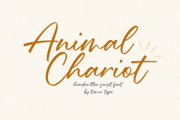 Animal Chariot: A Script Handwritten Font for Creative Crafters and Product Makers