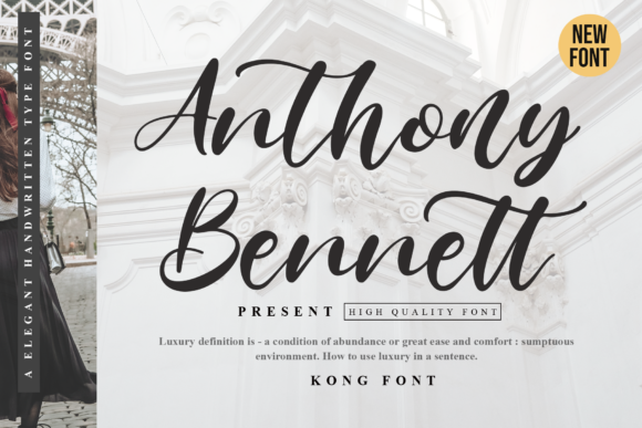 Anthony Bennett Handwritten Script Font