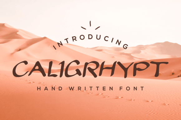 Caligrhypt: A Script Handwritten Font for Editorial Design and Creative Projects