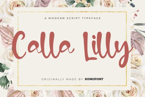 Calla Lilly Font: A Playful Handwritten Script for Small Business Branding