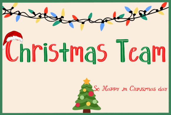 Christmas Team: A Playful Handwritten Font for Festive Design