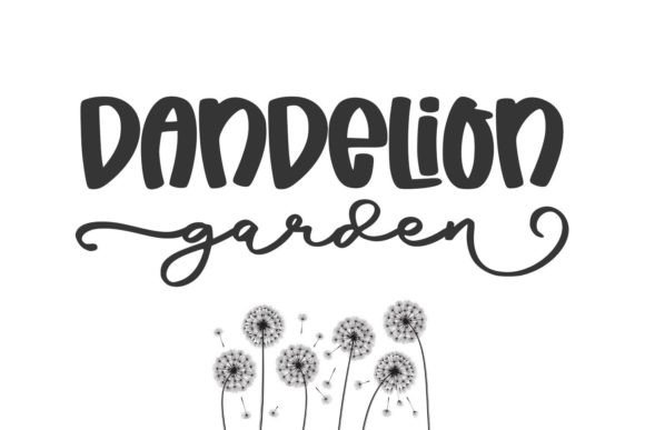 Dandelion Garden Duo: A Playful Script Font for Web Design and Branding