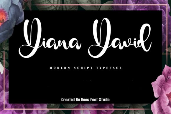 Diana David Script Font for Editorial Design