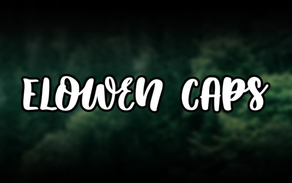 Elowen Caps: A Bold Handwritten Font for Small Business Branding