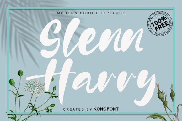 Glenn Harry Font: A Relaxed Script Typeface for Real Branding