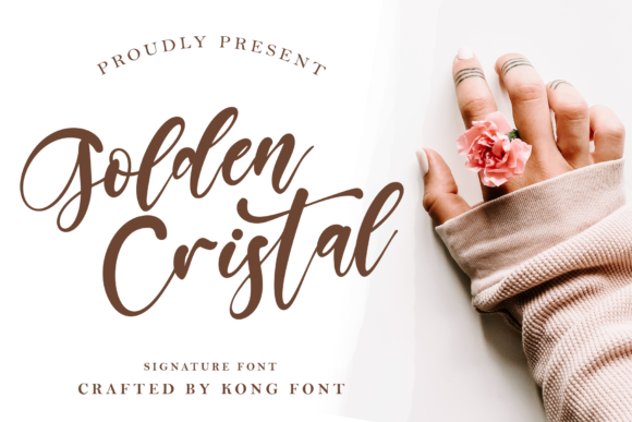 Golden Cristal Font for Small Business Branding
