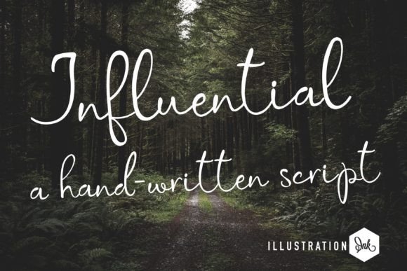 Influential: A Quirky Handwritten Font for Creative Branding