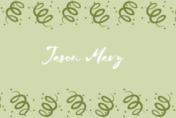 Jason Mary: A Modern Script Font for Creative Editorial Projects