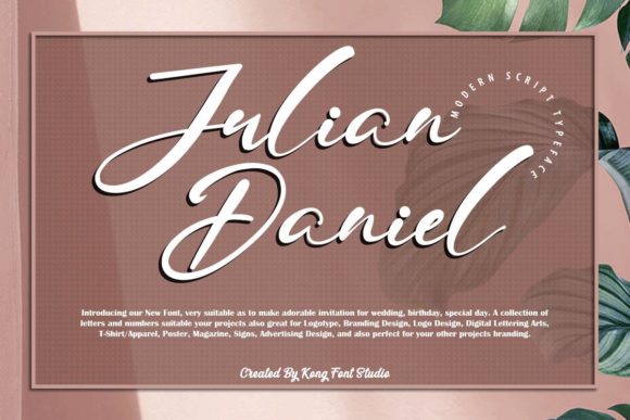 Julian Daniel: A Playful Handwritten Script Font for Creative Projects