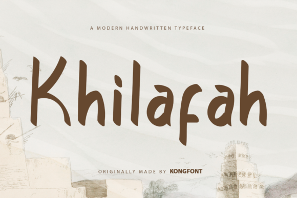 Khilafah Font: A Playful Handwritten Script for Digital Branding