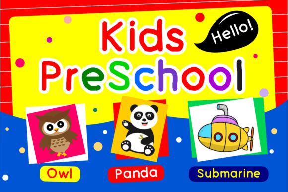 Kids Preschool Font: A Playful Script for Creative Projects