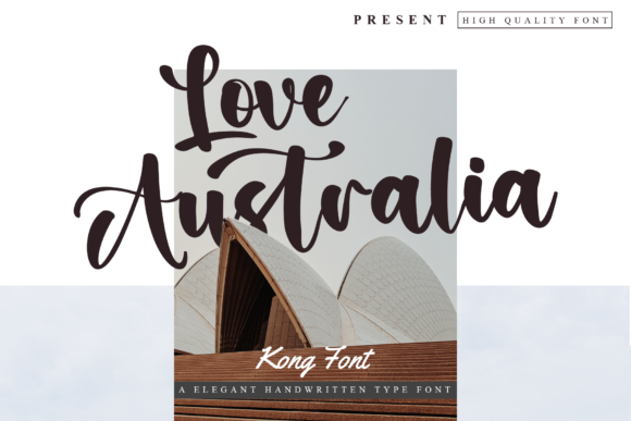 Love Australia Font: Playful Handwritten Script for Makers