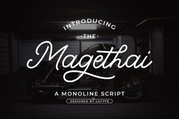 Magethai: A Script Handwritten Font for Creative Product Design