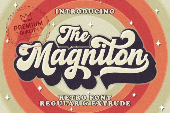 Magniton: A Bold Script Font for Dynamic Web Design
