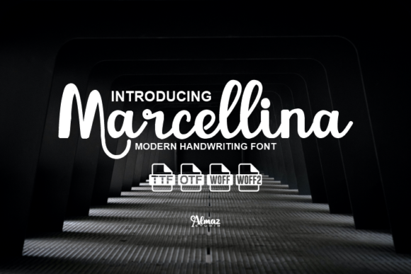 Marcellina: A Vintage Mystical Script Font for Digital Magic