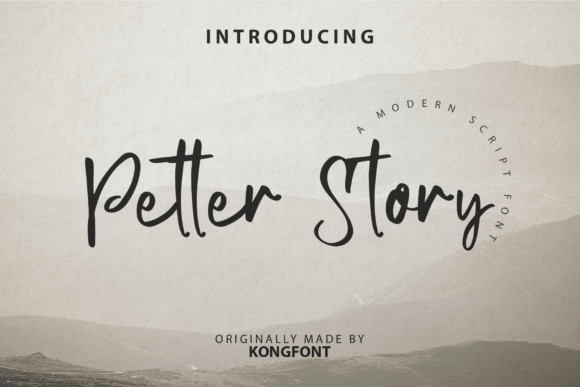 Petter Story Handwritten Script Font for Crafters