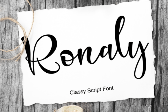Ronaly: A Script Handwritten Font for Creative Makers