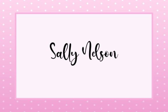 Sally Nelson Font for Handmade Branding That Feels Warm and Real