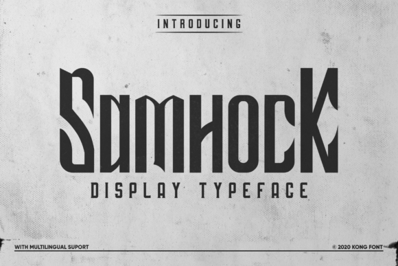 Samhock: A Playful Handwritten Font for Modern Web Design