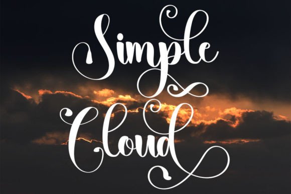 Simple Cloud: A Versatile Script Font for Creative Branding