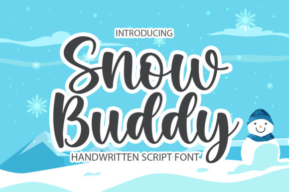 Snow Buddy: A Delicate Handwritten Font for Editorial Design