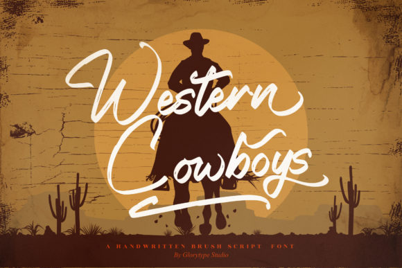 Western Cowboys Font: A Relaxed Script Handwritten Typeface for Elegant Digital Brands