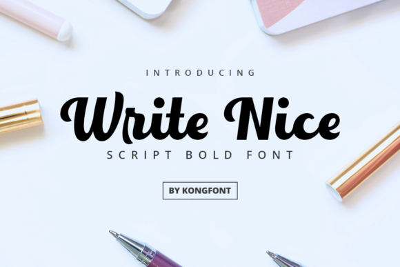 Write Nice: A Playful Script Font for Thoughtful Editorial Design